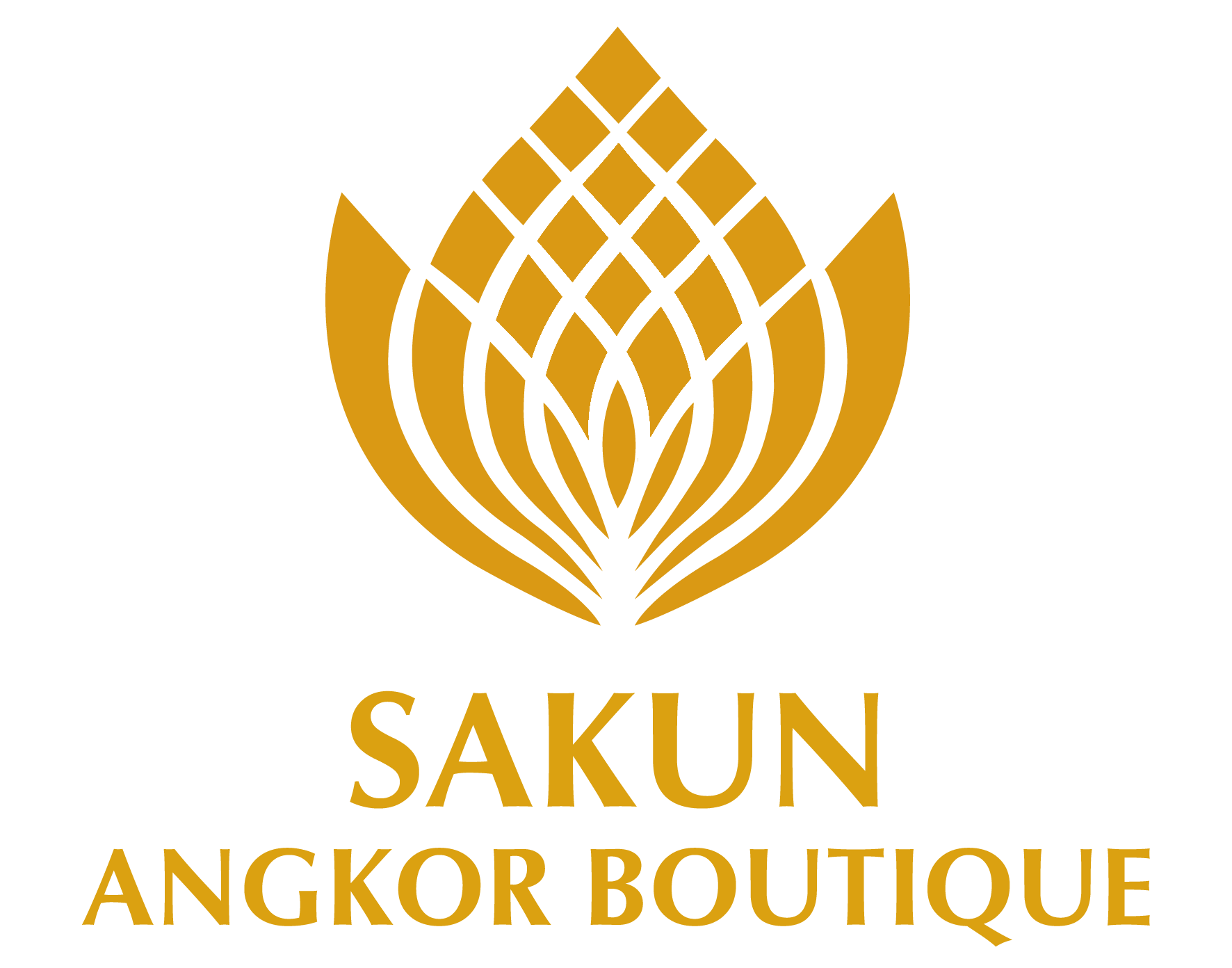 The logo of the Sakun Angkor Boutique Hotel.